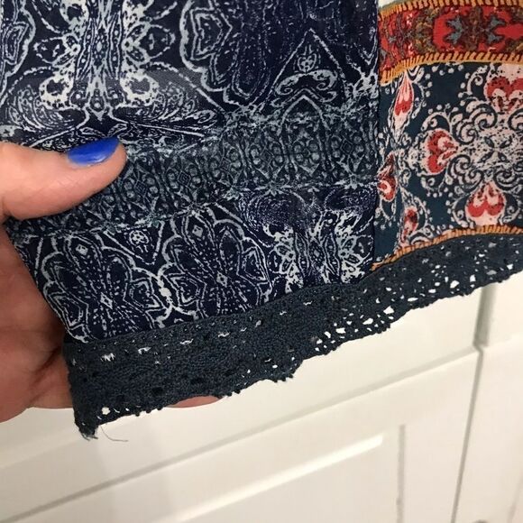 Knox Rose Sleeveless Gauzy Boho Blouse - XS - Picture 7 of 7